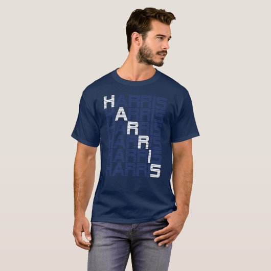 Harris Text Stacks T-shirt (Voorkant volledig)