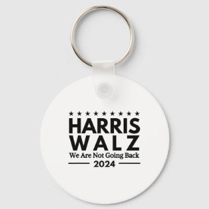 Harris Tim Walz 2024 We Gaan Niet Terug  Sleutelhanger