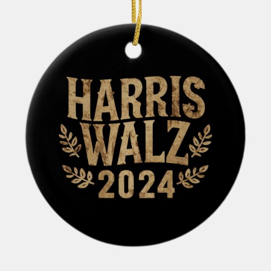 Harris Tim Walz Crest Harris Waltz 2024 Keramisch Ornament (Voorkant)