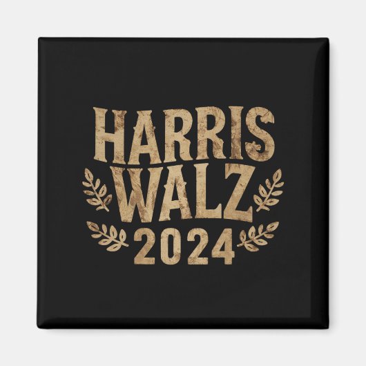 Harris Tim Walz Crest  Harris Waltz 2024 Magneet (Voorkant)