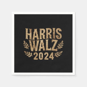 Harris Tim Walz Crest  Harris Waltz 2024 Servet