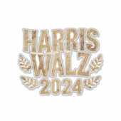 Harris Tim Walz Crest Harris Waltz 2024 Sticker (Voorkant)