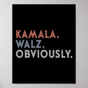 Harris Tim Walz stemt voor Harris Waltz 2024 Poster
