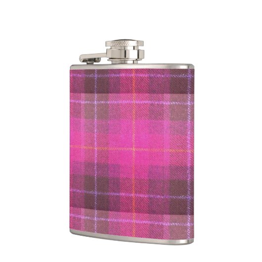 Harris Tweed Pink Pset Pattern Heupfles (Links)