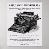 HARRIS  TYPEWRITER POSTER (Voorkant)
