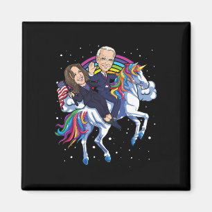 Harris Unicorn Joe Biden 2021 Riding President Ver Magneet