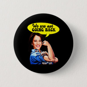 Harris voor President 2024 We gaan niet slecht Ronde Button 5,7 Cm