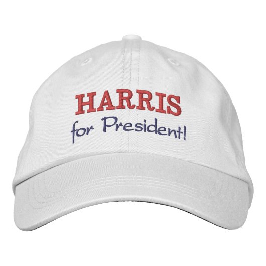 Harris voor President Geborduurde Pet (Voorkant)
