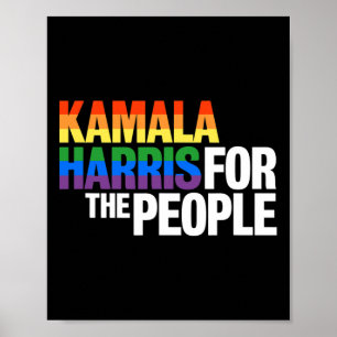 Harris voor President LGBT Gay Pride Rainbow Poster