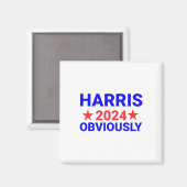 Harris voor President natuurlijk 1 Magneet (Voorkant / Achterkant)