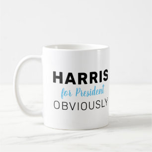 Harris Voor President Overduidelijk  Koffiemok