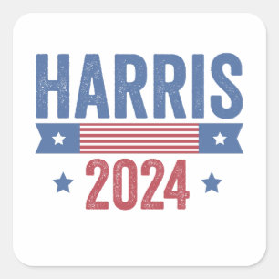 Harris Voor President Verkiezing Democraten Amerik Vierkante Sticker