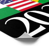 Harris Vote 2024 India Amerikaanse Jamaicaanse Vla Poster (Hoek)