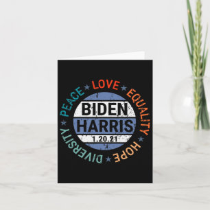 Harris Vrede Liefde Gelijkheid Hoop Diversiteit Ja Kaart