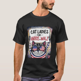 Harris Waltz 2024 Cat Ladies voor Harris en Walz 2 T-shirt