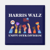 Harris Waltz 2024 Eenheid over Divisie Magneet (Voorkant)