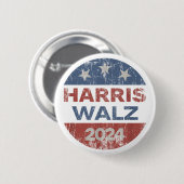 Harris Waltz 2024 USA Harris Walz 2024 Ronde Button 5,7 Cm (Voorkant /achterkant)