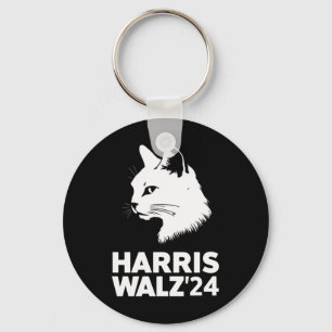 Harris Waltz 2024 Verkiezing Grappige Kat Kamala T Sleutelhanger