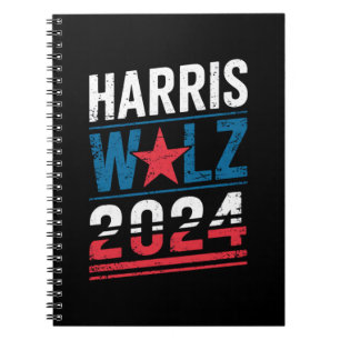 Harris Waltz 2024 Verkiezing Kamala Harris Tim Wal Notitieboek