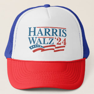 Harris Waltz 2024 Verkiezing Kamala Harris Tim Wal Trucker Pet