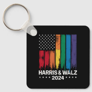 Harris Waltz 2024 Verkiezingen Gay Tim Waltz LGBTQ Sleutelhanger