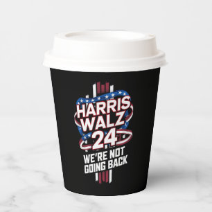 Harris Waltz 2024 Verkiezingen Kamala Harris Tim W Papieren Bekers