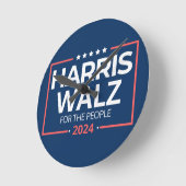 Harris Waltz 2024 Verkiezingen Kamala Harris Tim W Ronde Klok (Hoek)