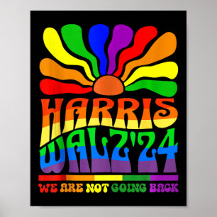 Harris Waltz 2024 We gaan niet terug Gay Pride Poster
