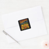 Harris Waltz Brighter Tomorrow Boho Aesthetic Vierkante Sticker (Envelop)