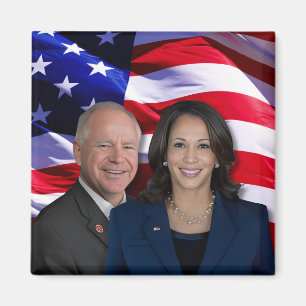 Harris Waltz Foto 2024 - Kamala Harris Tim Waltz Magneet