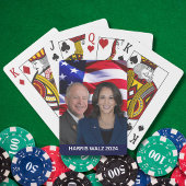 Harris Waltz Foto 2024 - Kamala Harris Tim Waltz Pokerkaarten