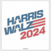 Harris Walz 2024 Aangepaste gesneden Vinyl Sticker (Vel)