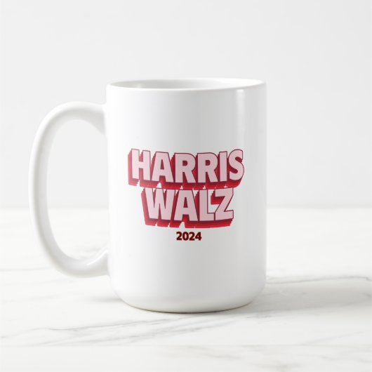 Harris Walz 2024 Coffee Mug (Gauche)