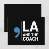 Harris Walz 2024 Comma La en de coach 2024 Briefkaart (Voorkant / Achterkant)