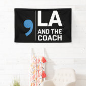 Harris Walz 2024 Comma La en de coach 2024 Spandoek (Insitu)