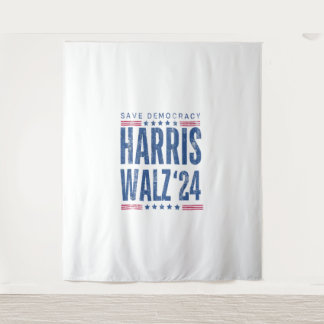 Harris Walz 2024 - De democratie redden Wandkleed