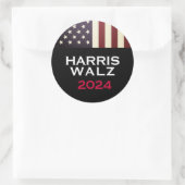 HARRIS WALZ 2024 Grote campagne Ronde Sticker (Tas)