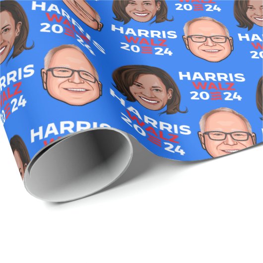 Harris Walz 2024 inpakpapier (Rol Hoek)