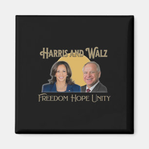 Harris Walz 2024 Kamala en Tim President en VP Magneet