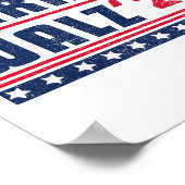 Harris Walz 2024 Kamala Harris en Tim Walz 2024 Poster (Hoek)