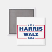 Harris Walz 2024 Kamala Harris Tim Walz verkiezing Magneet (Voorkant / Achterkant)