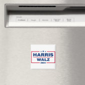 Harris Walz 2024 Kamala Harris Tim Walz verkiezing Magneet (Insitu (Vaatwasser))