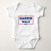Harris Walz 2024 Kamala Harris Tim Walz verkiezing Romper (Voorkant)