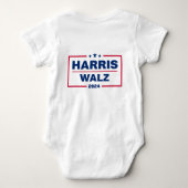 Harris Walz 2024 Kamala Harris Tim Walz verkiezing Romper (Achterkant)