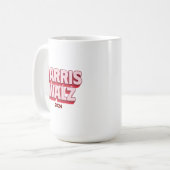 Harris Walz 2024 Koffie Mok (Voorkant links)