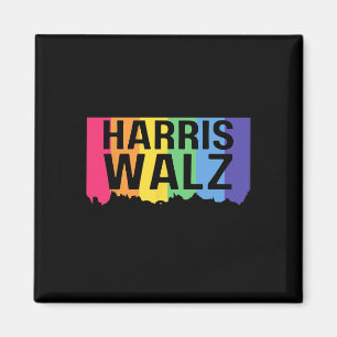 Harris Walz 2024 LGBTQ Gay Pride Rainbow Kamala Ha Magneet