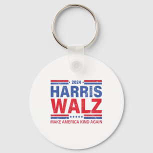 Harris Walz 2024 maakt Amerika weer vriendelijk Sleutelhanger