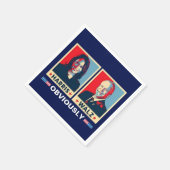 Harris Walz 2024 natuurlijk Servet (Hoek)