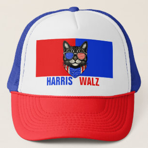 Harris Walz 2024 natuurlijk Trucker Pet