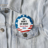 Harris/Walz 2024 Ontwerp Ronde Button 7,6 Cm (In situ)